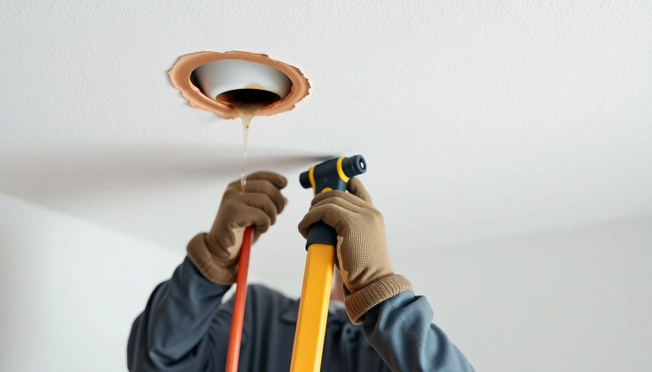Ceiling Leak Water Removal