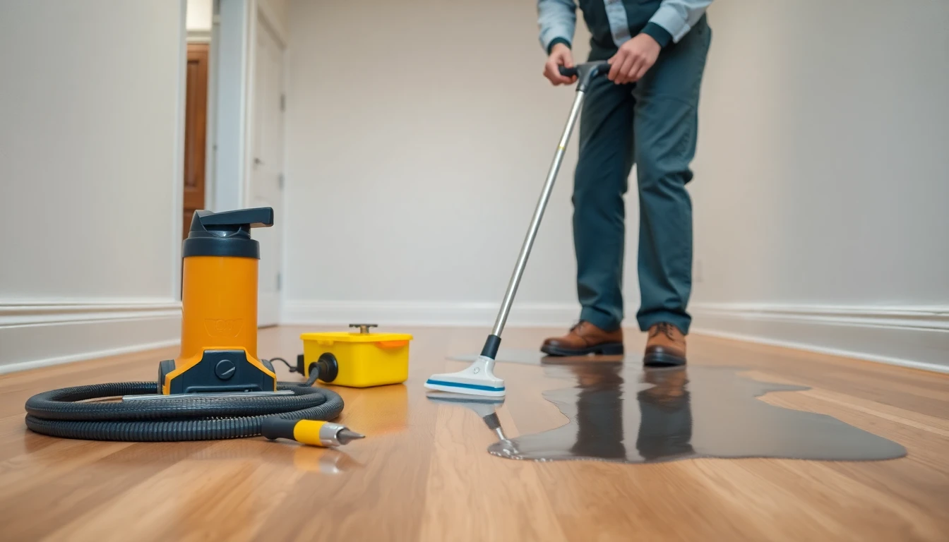 Hardwood Floor Water Removal